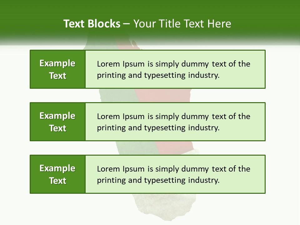 A Map Of The Country Of Italy With The Colors Of The Flag PowerPoint Template