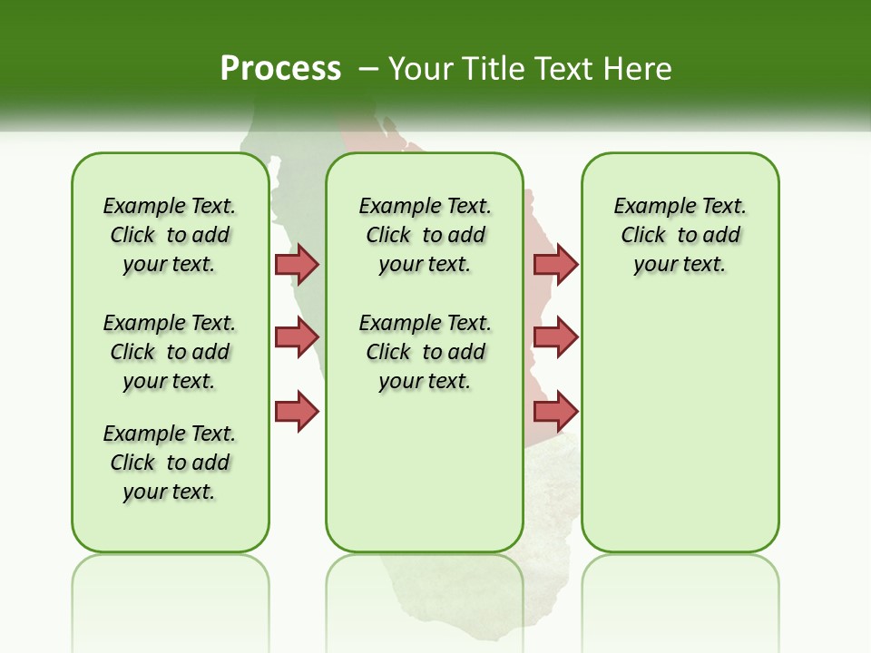 A Map Of The Country Of Italy With The Colors Of The Flag PowerPoint Template