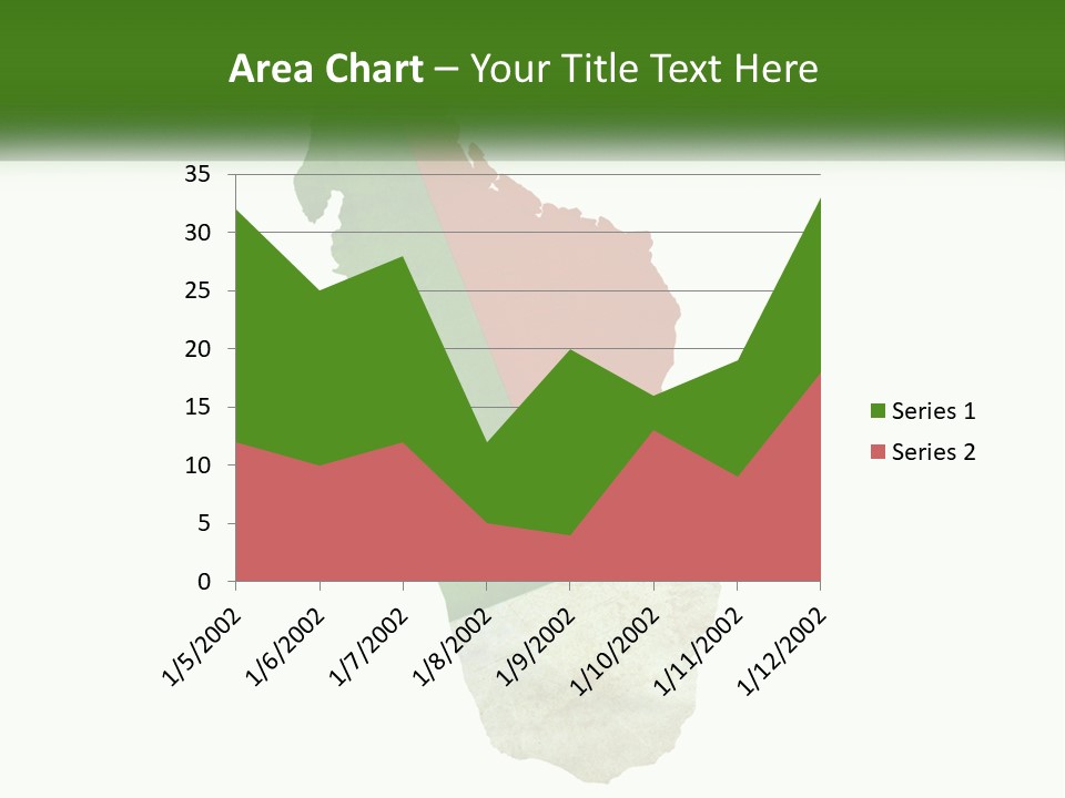 A Map Of The Country Of Italy With The Colors Of The Flag PowerPoint Template