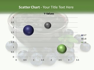 A Bowl Of Blueberries Next To Some Blueberries PowerPoint Template