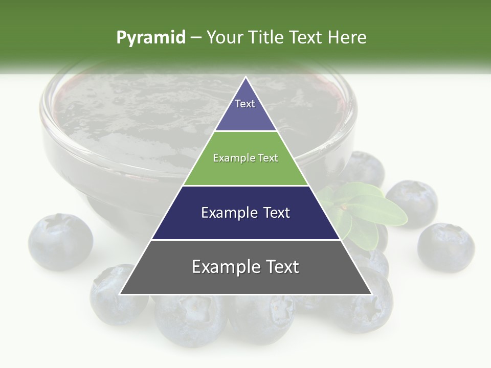 A Bowl Of Blueberries Next To Some Blueberries PowerPoint Template