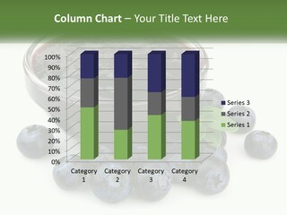 A Bowl Of Blueberries Next To Some Blueberries PowerPoint Template