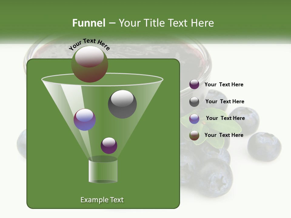 A Bowl Of Blueberries Next To Some Blueberries PowerPoint Template