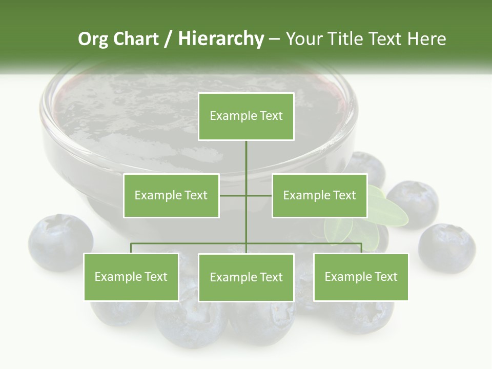 A Bowl Of Blueberries Next To Some Blueberries PowerPoint Template