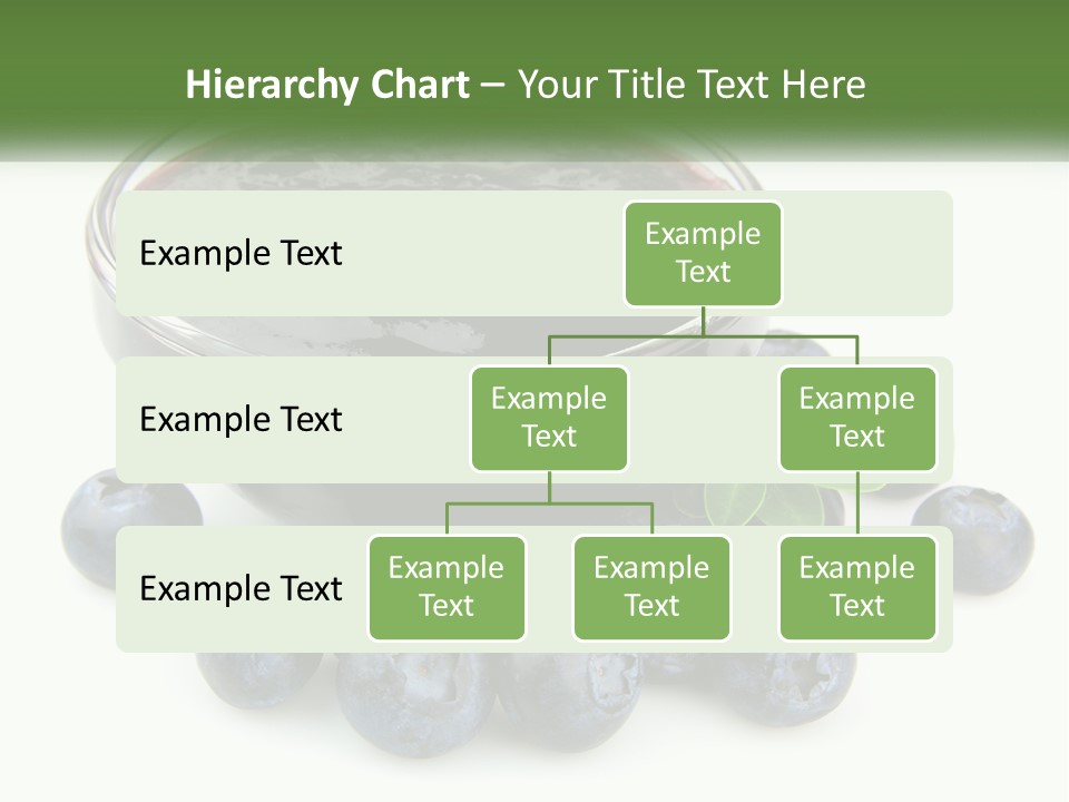 A Bowl Of Blueberries Next To Some Blueberries PowerPoint Template