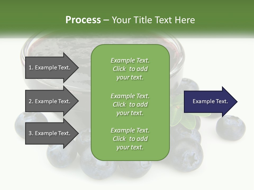 A Bowl Of Blueberries Next To Some Blueberries PowerPoint Template