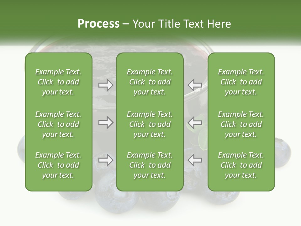A Bowl Of Blueberries Next To Some Blueberries PowerPoint Template