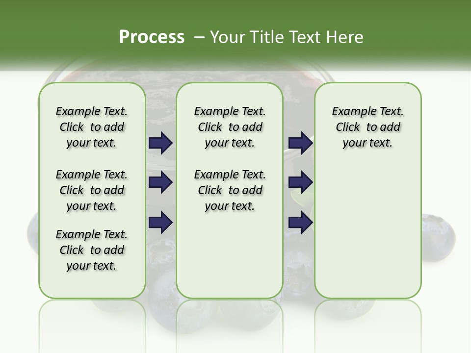 A Bowl Of Blueberries Next To Some Blueberries PowerPoint Template