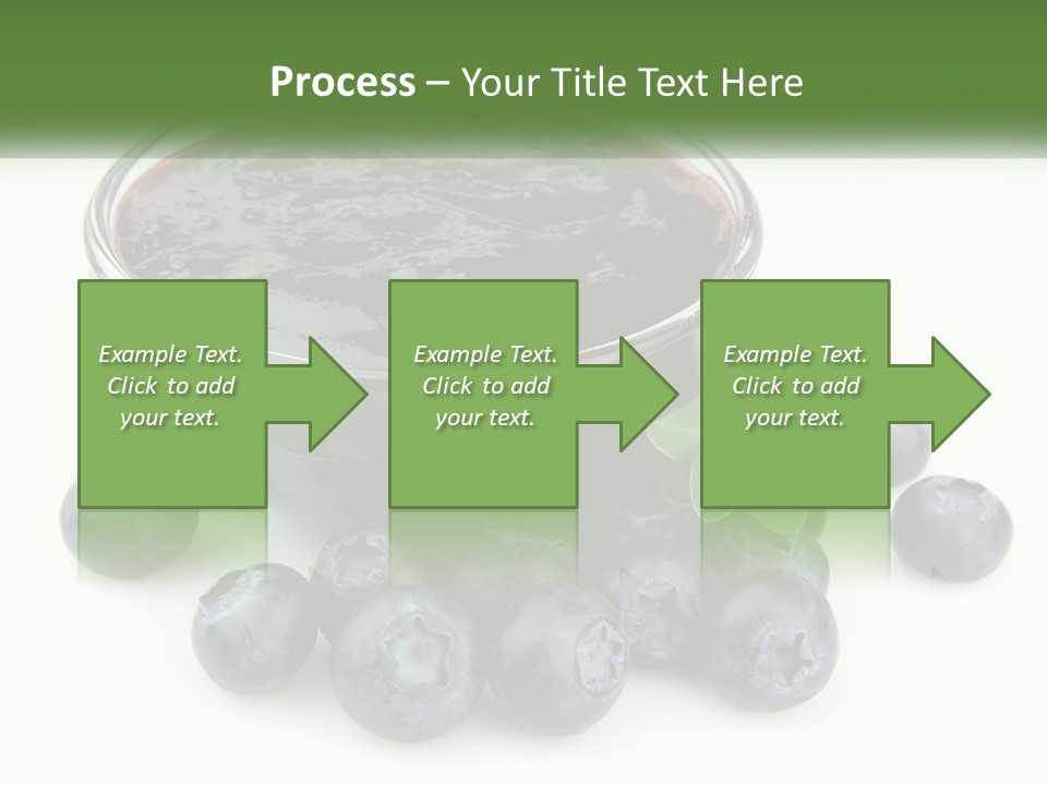 A Bowl Of Blueberries Next To Some Blueberries PowerPoint Template