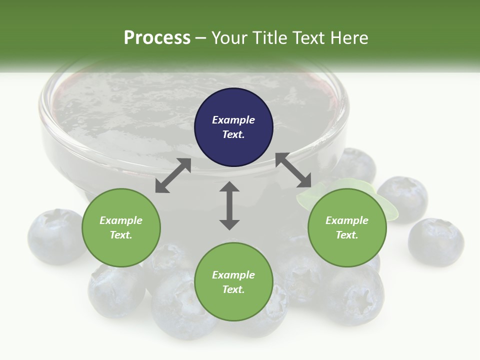 A Bowl Of Blueberries Next To Some Blueberries PowerPoint Template
