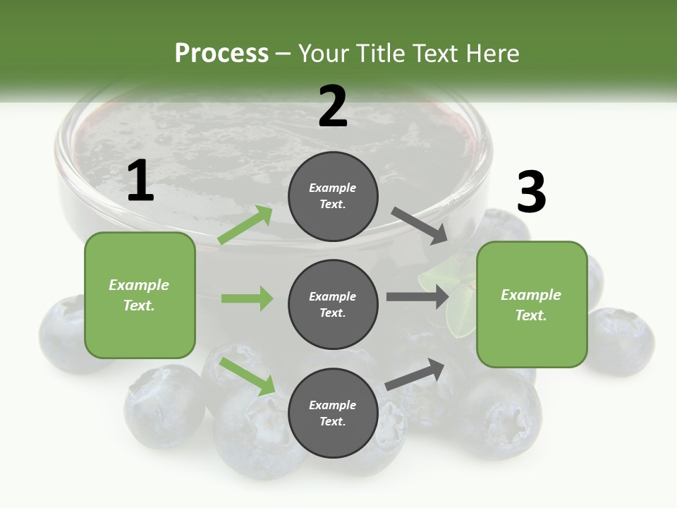 A Bowl Of Blueberries Next To Some Blueberries PowerPoint Template