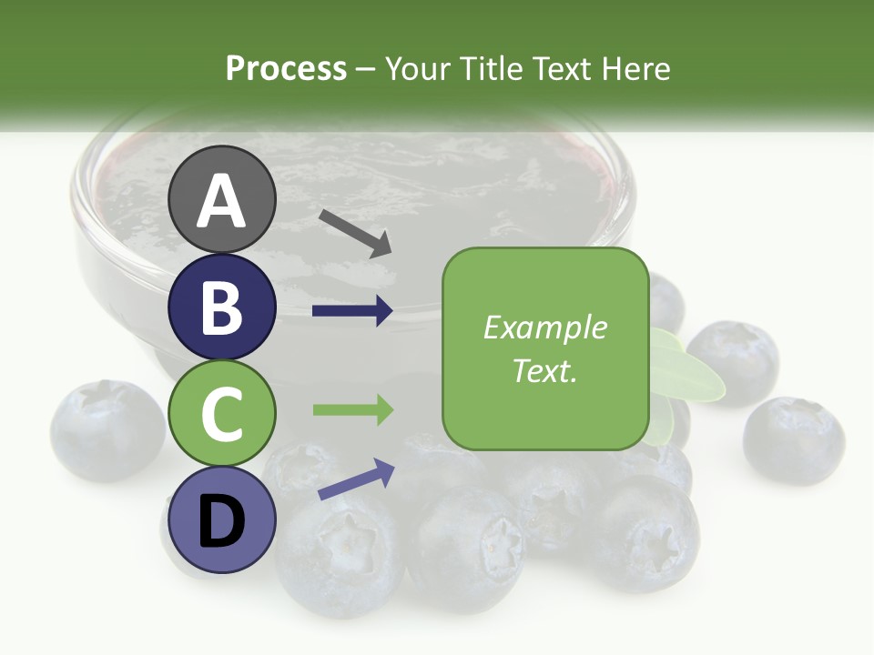 A Bowl Of Blueberries Next To Some Blueberries PowerPoint Template