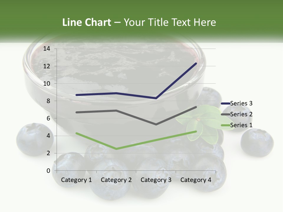 A Bowl Of Blueberries Next To Some Blueberries PowerPoint Template