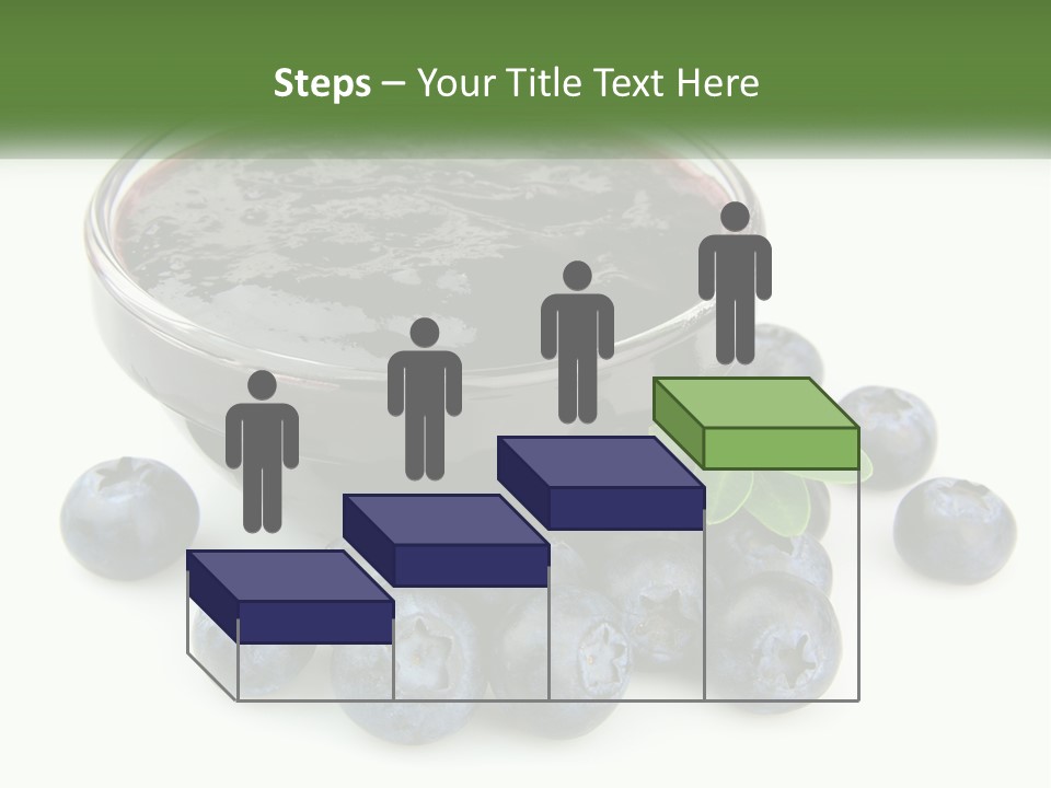 A Bowl Of Blueberries Next To Some Blueberries PowerPoint Template