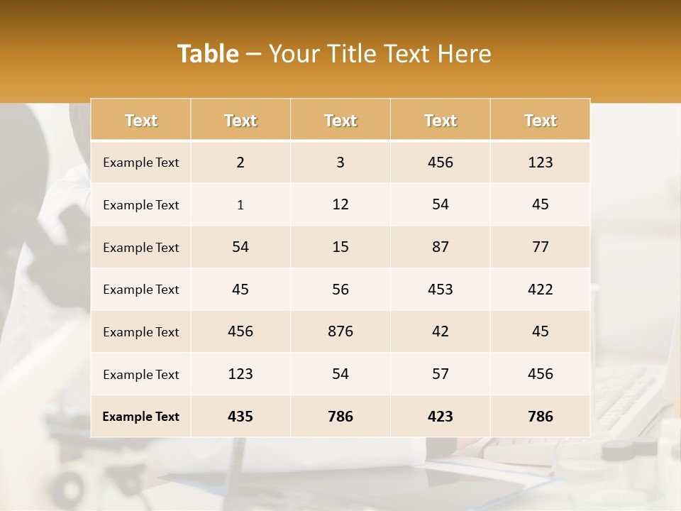 A Man In A Lab Coat Using A Laptop Computer PowerPoint Template