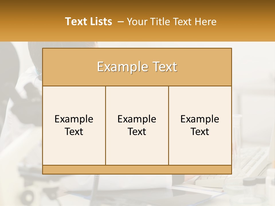 A Man In A Lab Coat Using A Laptop Computer PowerPoint Template