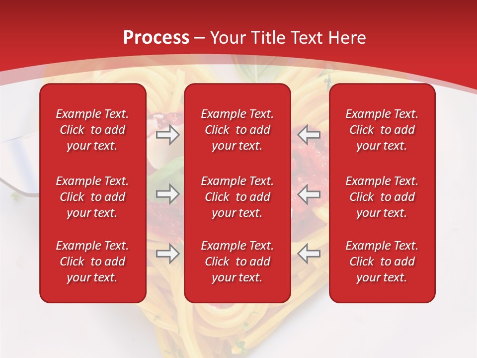 A Plate Of Spaghetti With A Heart Shaped Fork On It PowerPoint Template