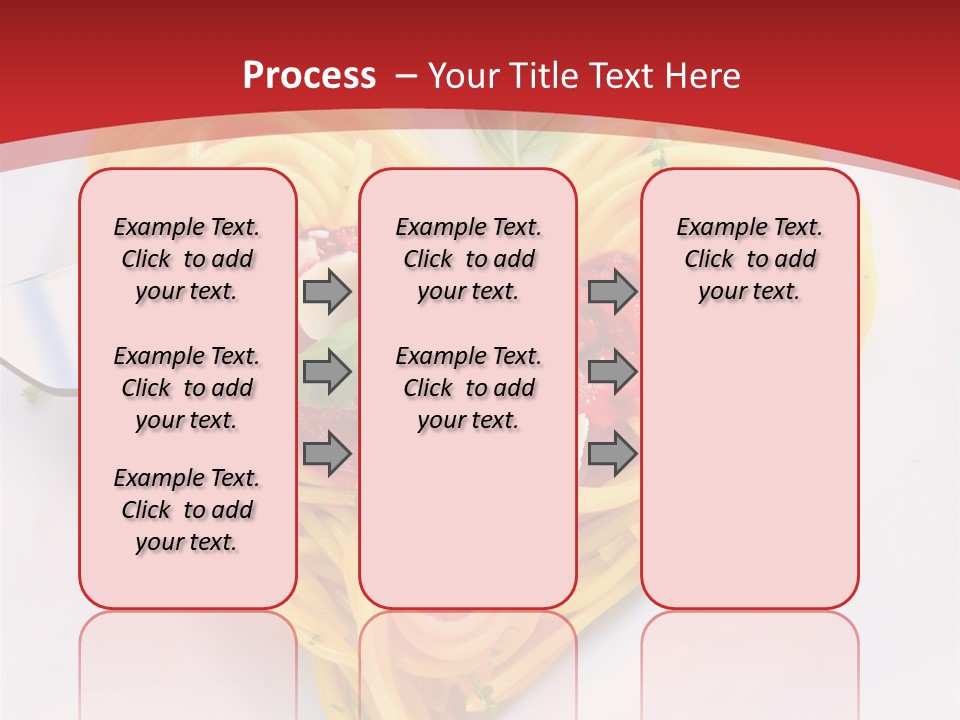 A Plate Of Spaghetti With A Heart Shaped Fork On It PowerPoint Template