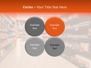 A Grocery Store Aisle With Lots Of Food PowerPoint Template