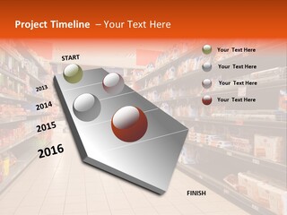 A Grocery Store Aisle With Lots Of Food PowerPoint Template