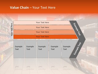 A Grocery Store Aisle With Lots Of Food PowerPoint Template