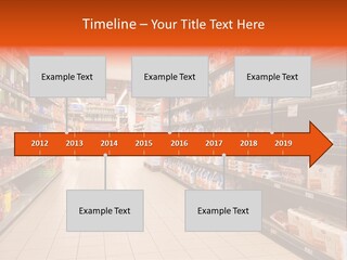 A Grocery Store Aisle With Lots Of Food PowerPoint Template