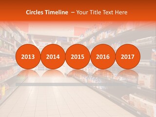 A Grocery Store Aisle With Lots Of Food PowerPoint Template