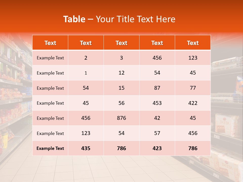 A Grocery Store Aisle With Lots Of Food PowerPoint Template