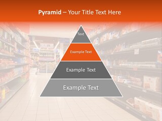 A Grocery Store Aisle With Lots Of Food PowerPoint Template