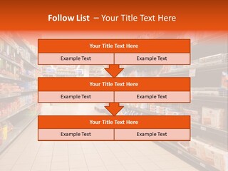 A Grocery Store Aisle With Lots Of Food PowerPoint Template