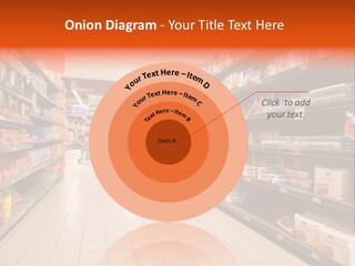 A Grocery Store Aisle With Lots Of Food PowerPoint Template