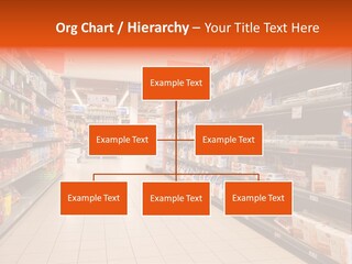 A Grocery Store Aisle With Lots Of Food PowerPoint Template