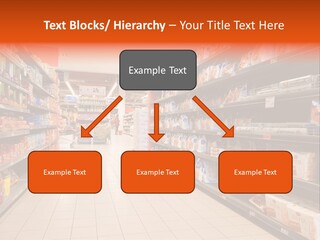 A Grocery Store Aisle With Lots Of Food PowerPoint Template