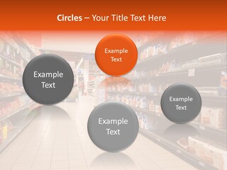 A Grocery Store Aisle With Lots Of Food PowerPoint Template
