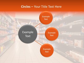 A Grocery Store Aisle With Lots Of Food PowerPoint Template