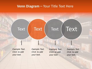 A Grocery Store Aisle With Lots Of Food PowerPoint Template