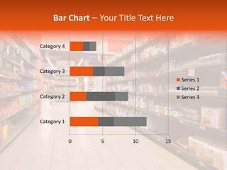 A Grocery Store Aisle With Lots Of Food PowerPoint Template