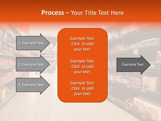 A Grocery Store Aisle With Lots Of Food PowerPoint Template