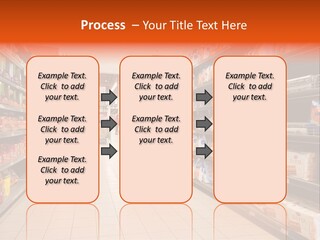 A Grocery Store Aisle With Lots Of Food PowerPoint Template