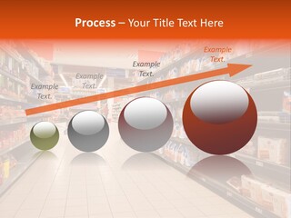 A Grocery Store Aisle With Lots Of Food PowerPoint Template