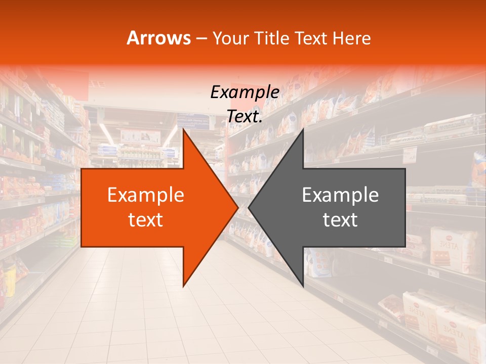 A Grocery Store Aisle With Lots Of Food PowerPoint Template
