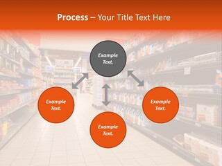 A Grocery Store Aisle With Lots Of Food PowerPoint Template