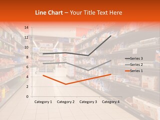 A Grocery Store Aisle With Lots Of Food PowerPoint Template