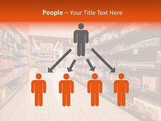 A Grocery Store Aisle With Lots Of Food PowerPoint Template