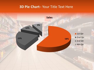 A Grocery Store Aisle With Lots Of Food PowerPoint Template