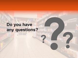 A Grocery Store Aisle With Lots Of Food PowerPoint Template