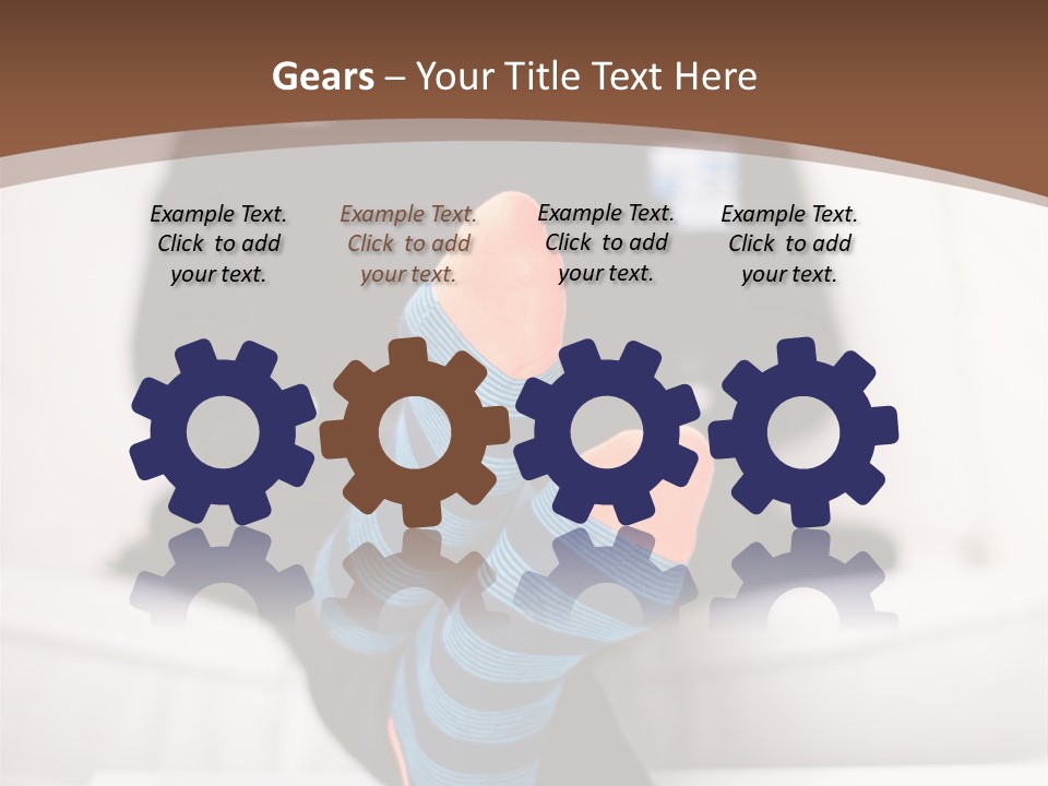 A Man Sitting In Front Of A Laptop Computer PowerPoint Template