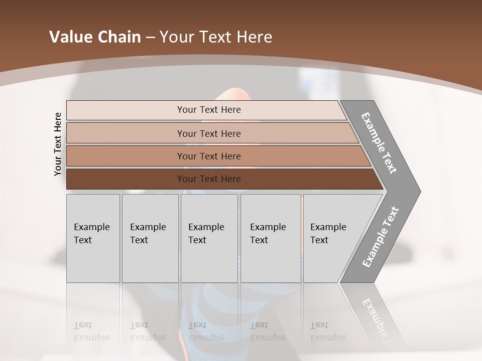 A Man Sitting In Front Of A Laptop Computer PowerPoint Template