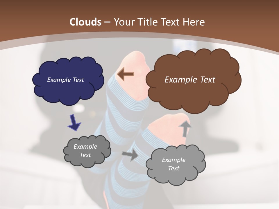 A Man Sitting In Front Of A Laptop Computer PowerPoint Template