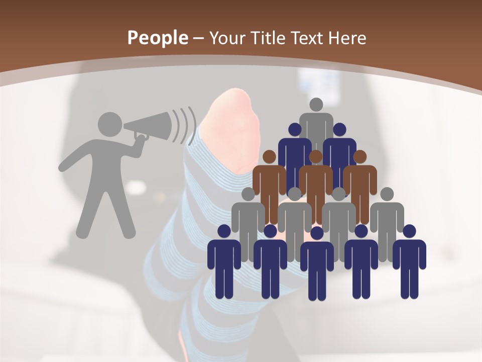 A Man Sitting In Front Of A Laptop Computer PowerPoint Template